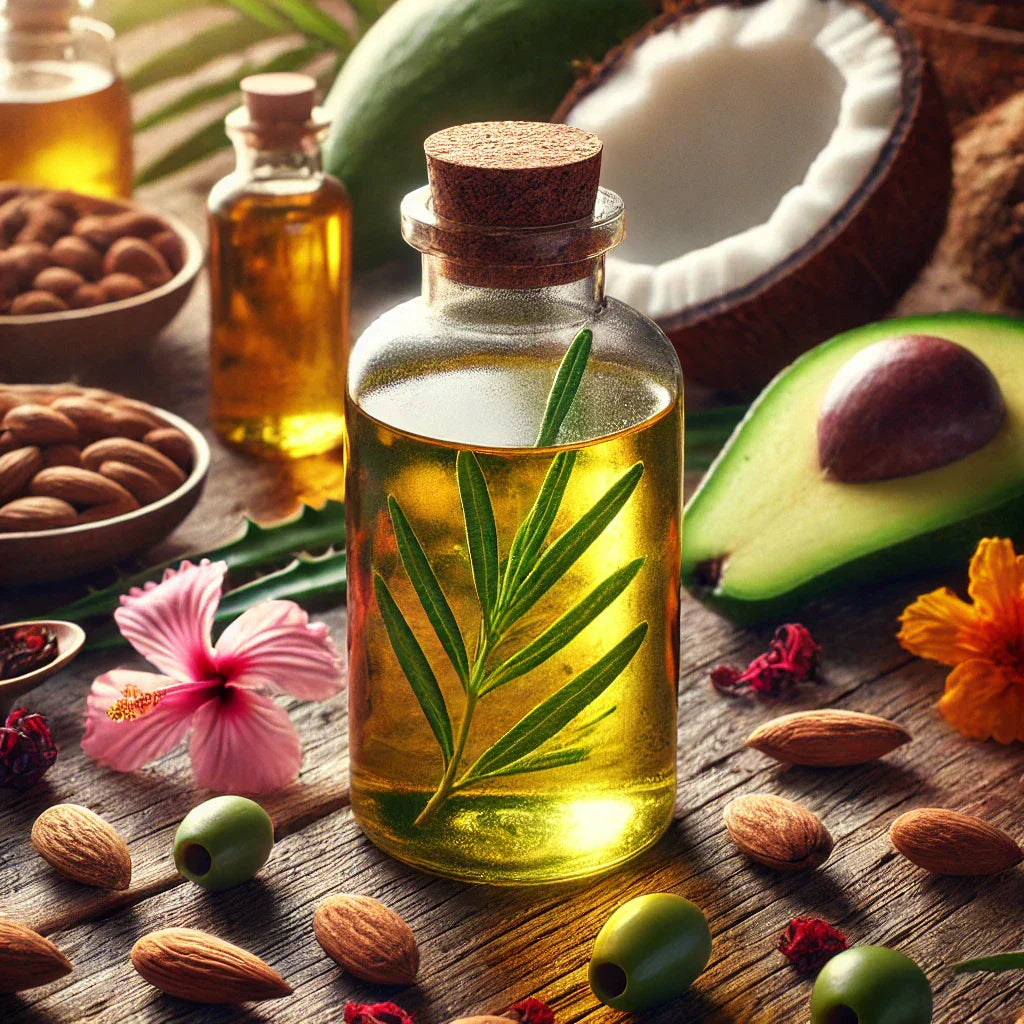 This image represents baby hair oil, hair oil for kids, almond oil, olive oil