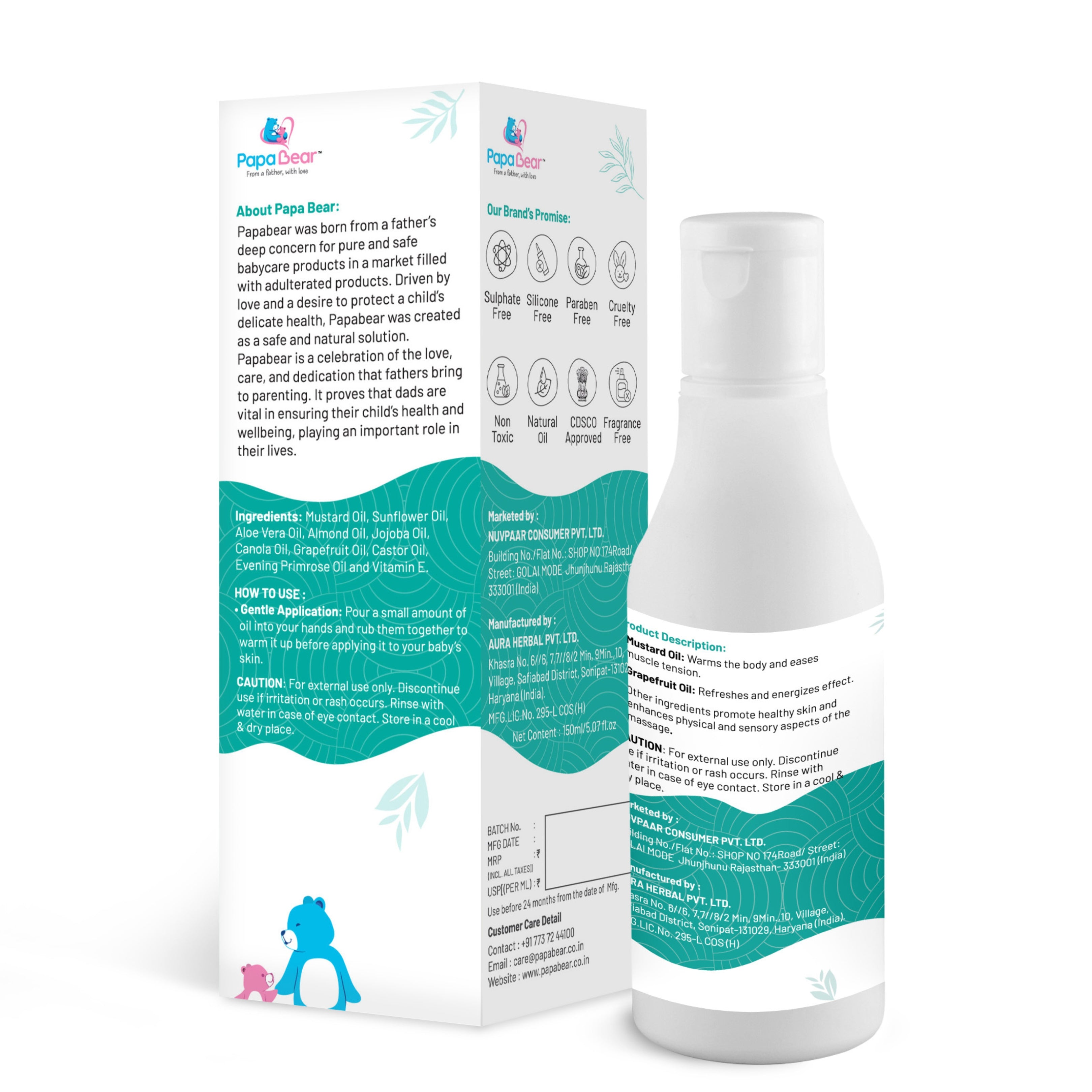 Mustard Potion Baby Massage Oil